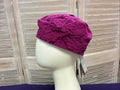 butterfly chemo beanie Orchid