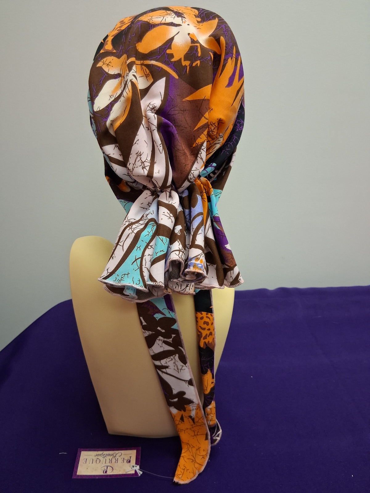 TH/Pre-tied Scarf orange