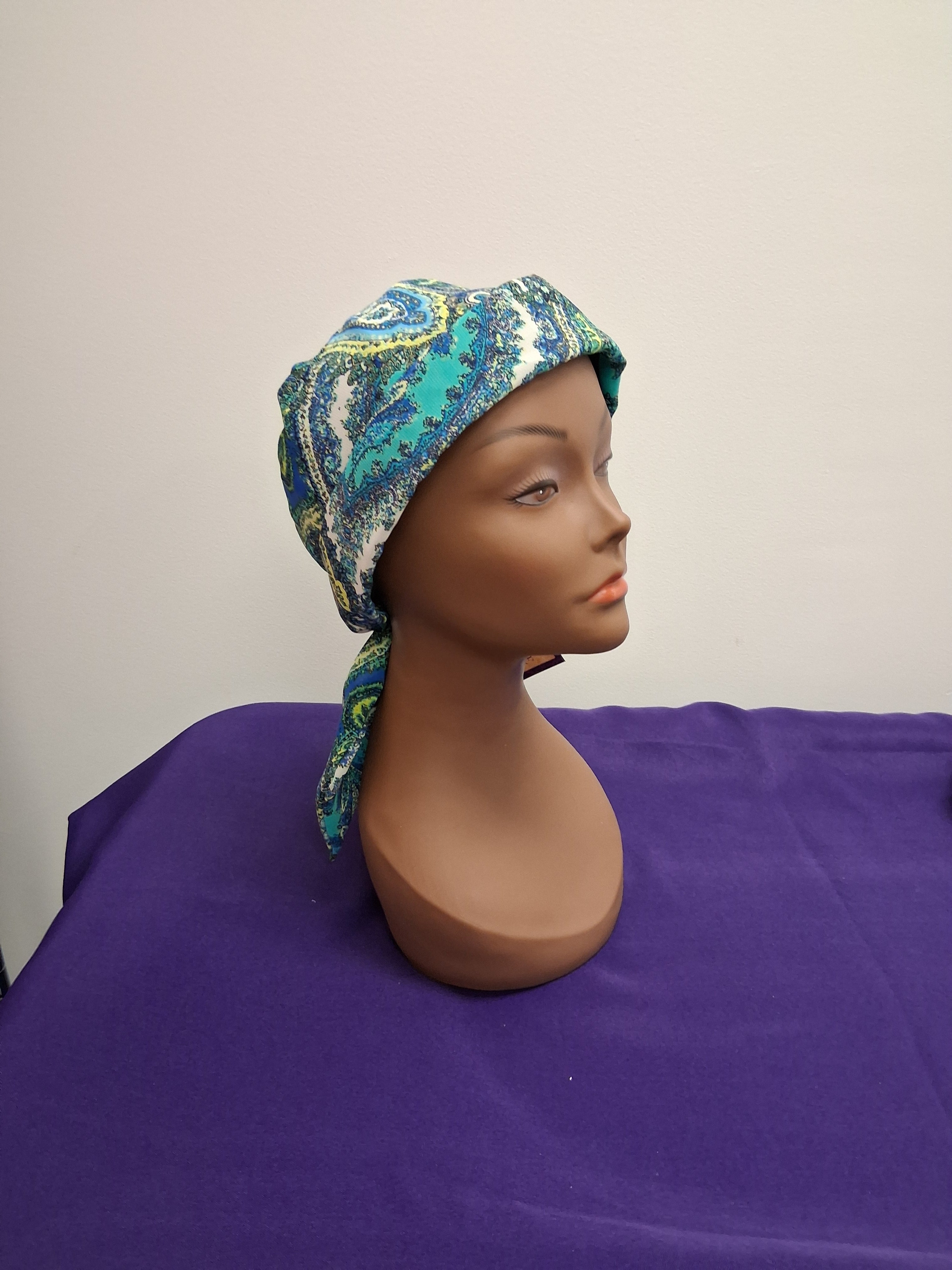 T/Scarf Green Paisley